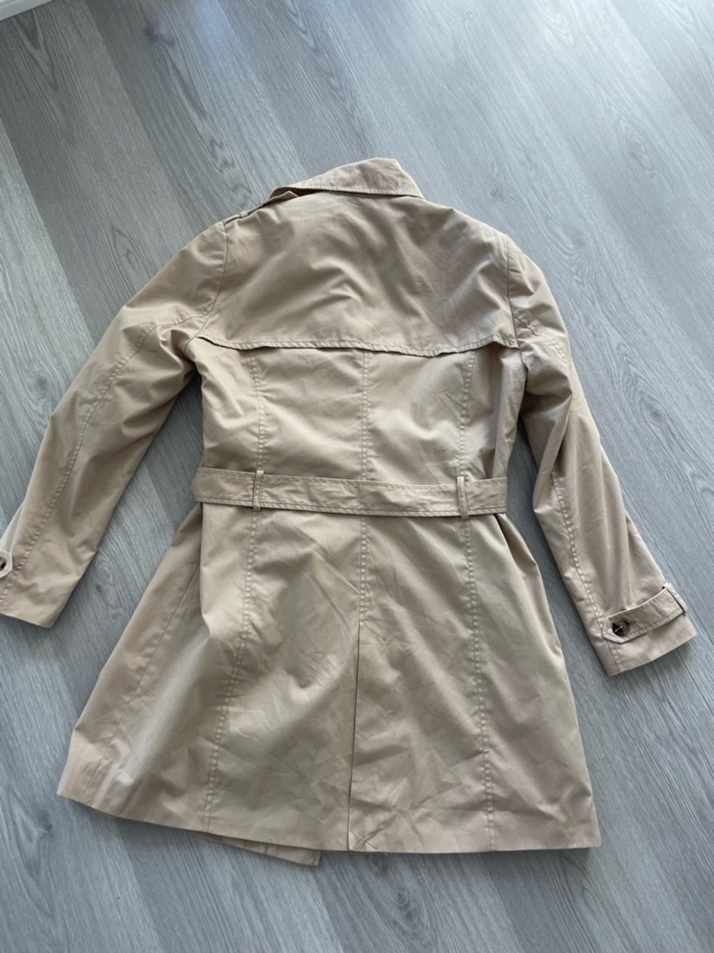 Stradivarius Beige Trench Coat - Size XL (Fits M/L) - Picture 6 of 11